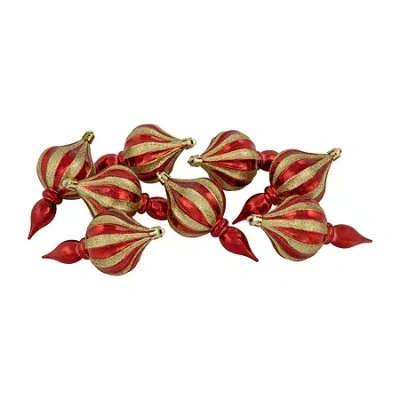 Northlight 4.75in Finial 8-pc Christmas Ornament In Multi