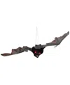 Northlight 48" Led Lighted And Animated Halloween Bat With Moving Wings In Gray