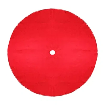 Northlight 48'' Red And White Shell Reversible Christmas Tree Skirt
