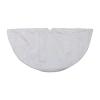 Northlight 48'' White Iridescent Glitter Snowflake Christmas Tree Skirt In White
