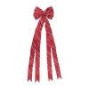 Northlight 16 Loop Christmas Bow Decoration, 48" X 10" In Red