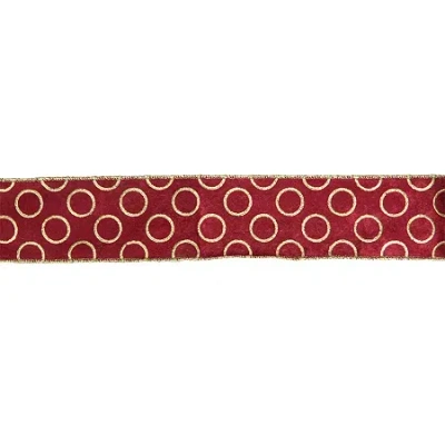 Northlight 48ft Circle Wired Indoor Ribbon In Red