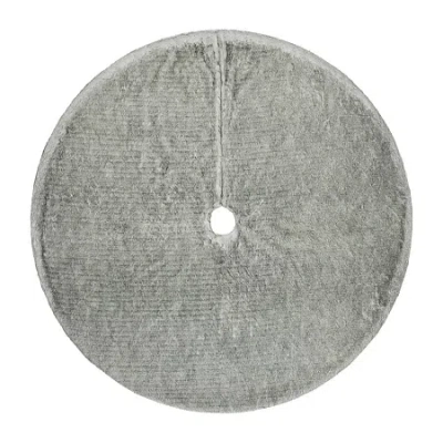 Northlight 48in Fox Fur Indoor Tree Skirt In Silver