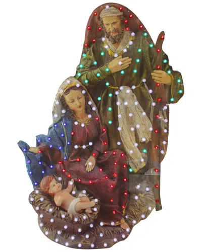 Northlight 48in Led Lighted Holy Family Christmas Nativity Scene Outdoor Decoration In Multi