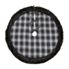 Northlight 48in Plaid Faux Fur Indoor Tree Skirt In Multi