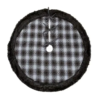 Northlight 48in Plaid Faux Fur Indoor Tree Skirt In Multi