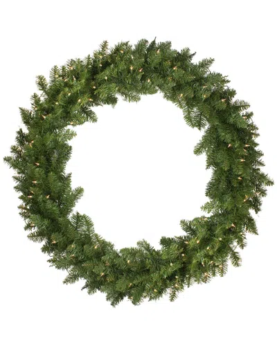 Northlight 48in Pre-lit Eastern Pine Artificial Christmas Wreath - Clear  Lights In Green
