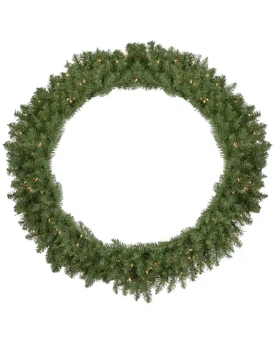 Northlight 48in Pre-lit Rockwood Pine Artificial Christmas Wreath - Clear  Lights In Green