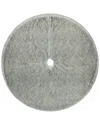 Northlight 48in Silver Fox Fluffy Christmas Tree Skirt In Gray