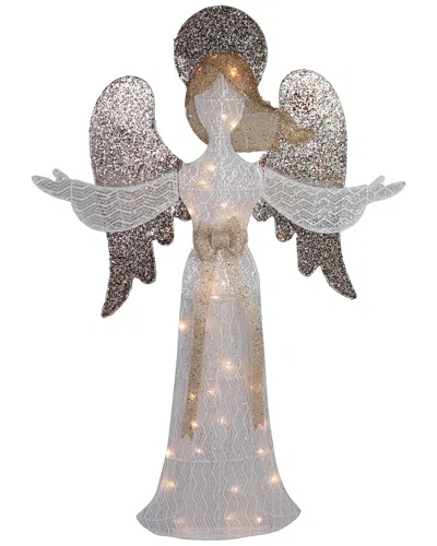 Northlight 49.25in Led Lighted White & Gold Angel Christmas Display