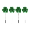 Northlight 4ct Green Shamrock St Patrick's Day Marker Lawn Clear 4-pc. Pathway Light In Green