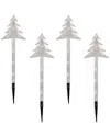 Northlight 4ct Lighted Christmas Tree Pathway Markers In Clear