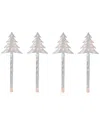 Northlight Lighted Christmas Tree Pathway Marker With Lawn Stakes In Clear