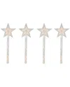 Northlight Lighted Star Christmas Pathway Marker With Lawn Stakes In Clear