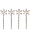 Northlight Snowflakes Christmas Pathway Marker With Lawn Stakes In Clear