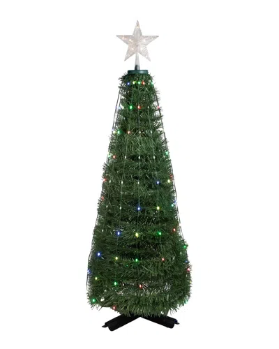 Northlight 4ft Green Color Changing Multiple Function Pop Up Artificial Tree