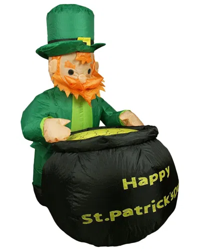 Northlight 4ft Inflatable Lighted St. Patrick's Day Outdoor Decoration In Black