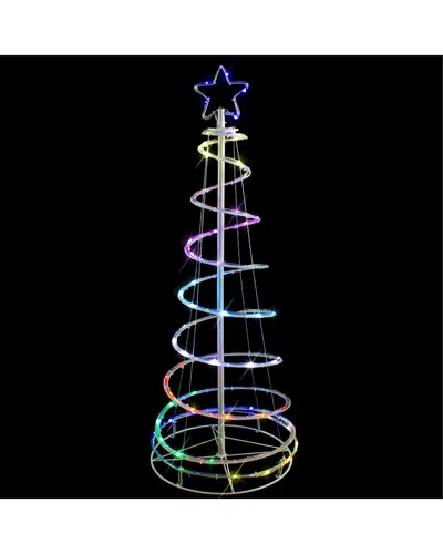 Northlight 4ft Led Color Changing Multiple Function Outdoor Display In White