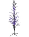 Northlight 4ft Pre-lit Cascade Outdoor Halloween Twig Tree In Black