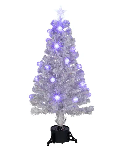 Northlight 4ft Pre-lit Medium Color Changing Fiber Optic Artificial Christmas  Tree - Blue Led Light