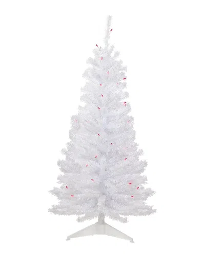 Northlight 4ft Pre-lit Woodbury White Pine Slim Artificial Christmas Tree