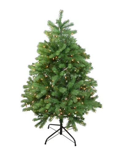 Northlight 4ft Real Touch Pre-lit Full Noble Fir Artificial Christmas Tree -  Clear Lights In Green