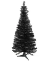 Northlight 4ft Slim Tinsel Artificial Halloween Tree In Black