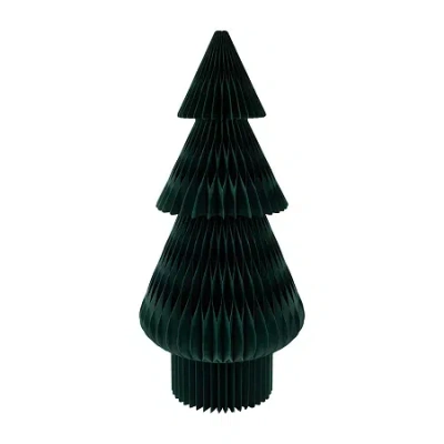 Northlight 4ft Tall Accordion Honeycomb Foldable Paper 4 Foot Christmas Tree In Green