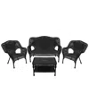 Northlight 4pc Wicker Outdoor Patio Conversation Set