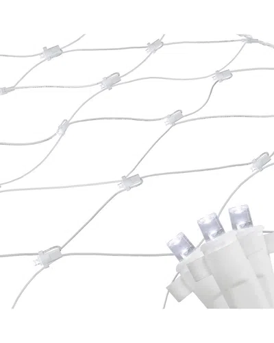 Northlight 4x6ft Pure White Led Wide Angle Net Style Christmas Lights In Multi