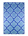 Northlight 4x6ft Quatrefoil Rectangular Outdoor Area Rug