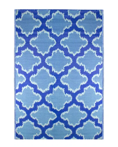 Northlight 4x6ft Quatrefoil Rectangular Outdoor Area Rug