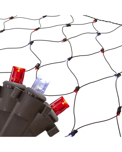 Northlight 4x6ft Red & White Micro Led Net Style Christmas Lights