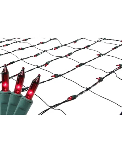 Northlight 4x6ft Red Mini Incandescent Net Style Christmas Lights