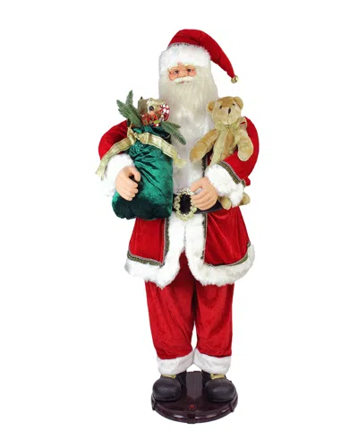 Northlight 5' Deluxe Traditonal Animated & Musical Dancing Santa Claus Christmas Figure