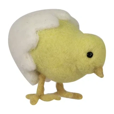 Northlight 5" Hatching Egg Baby Spring Chick Easter Figurine In Yellow
