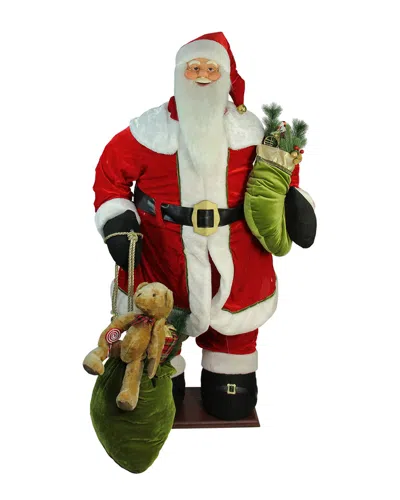 Northlight 5' Life-size Deluxe Animated Musical Inflatable Santa Claus Christmas Figure