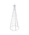 Northlight 5' Multi-color Led Lighted Show Cone Christmas Tree Outdoor Decoration In Multi