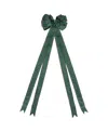 Northlight 50" 16 Loop Christmas Bow Decoration In Green