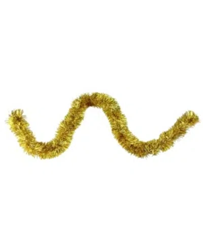 Northlight 50' Traditional Deep Gold 8 Ply Christmas Foil Tinsel Garland
