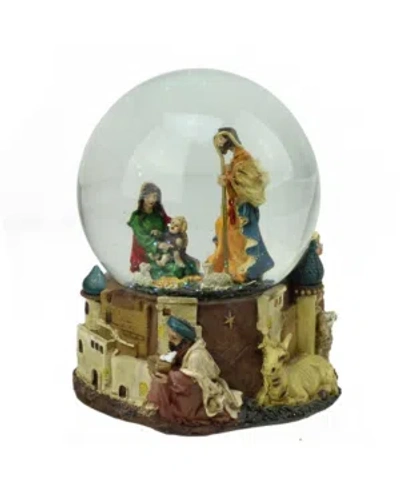 Northlight 5.5" Nativity Scene Religious Musical Christmas Snow Globe In Multi
