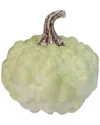 Northlight 5.5in Textured Pumpkin Fall Harvest Table Top Decoration In Green