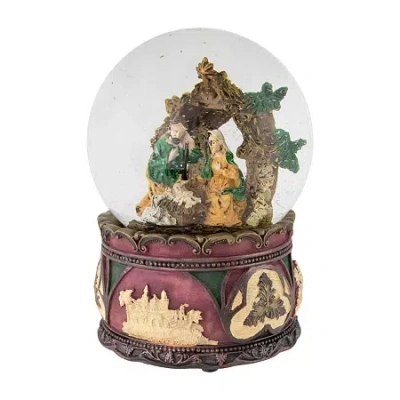 Northlight 5.75in Holy Family Nativity Scene Christmas Santa Christmas Snow Globe In Multi