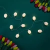 Northlight 5ft Clear Wire 10ct Cracked Egg Led String Lights String Lights In White
