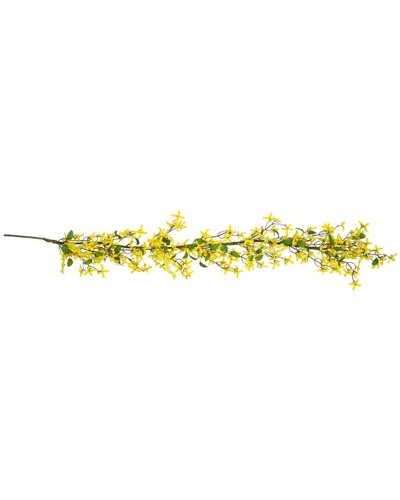 Northlight 5ft Forsythia & Berry Floral Spring Garland In Yellow