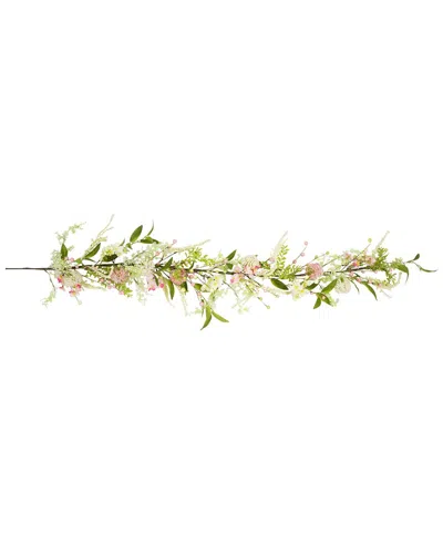 Northlight 5ft Hydrangea & Berry Floral Garland - In Pink