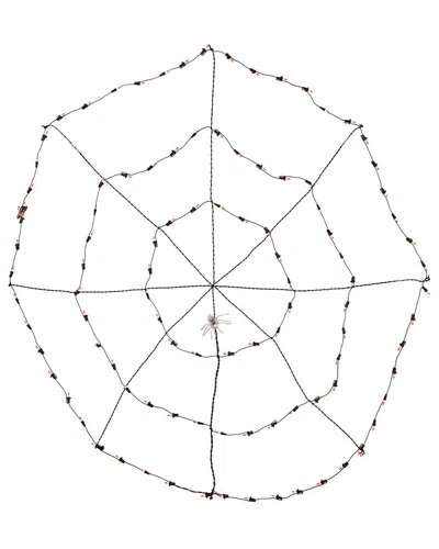 Northlight 5ft Lighted Spider In Web Halloween Lights In Orange