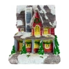 Northlight 5in Red Led Snowy House Decoration Lighted Christmas Village In Red