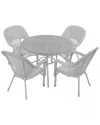 Northlight 5pc Wicker Outdoor Dining Set