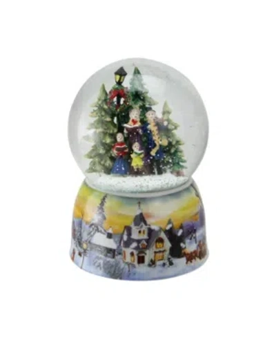 Northlight 6" Christmas Carolers Winter Scene Musical Snow Globe In Clear